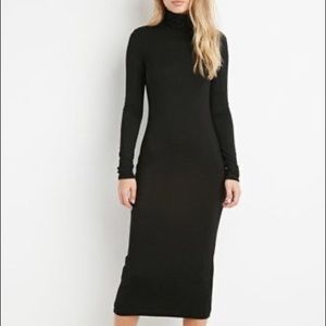Long sleeve black dress